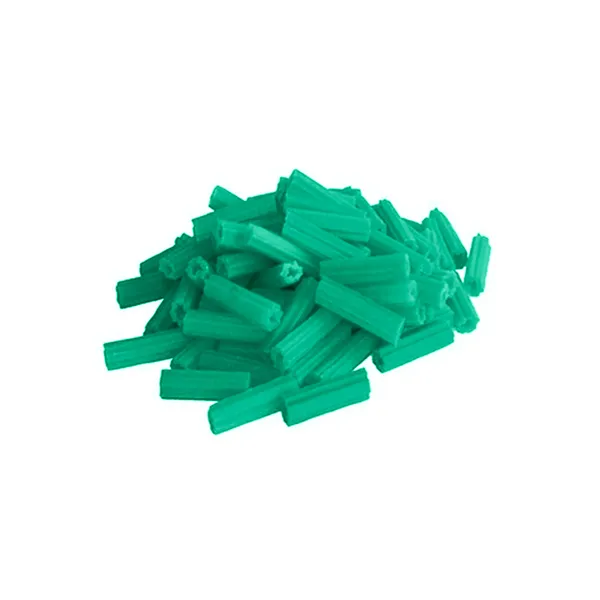 Ramplug Fijación Plástica para Pared Femoi 1/4" Verde 100 Unds